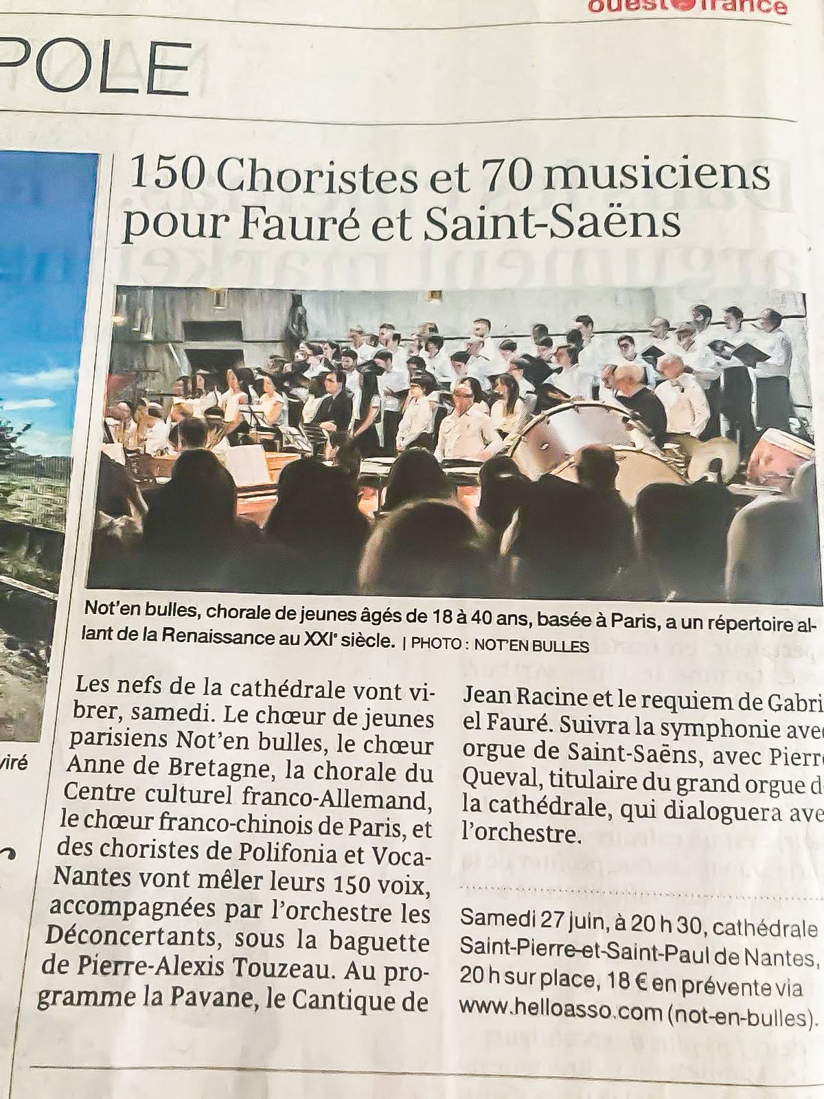 2026 06 24 article OuestFrance concert NEB CADB