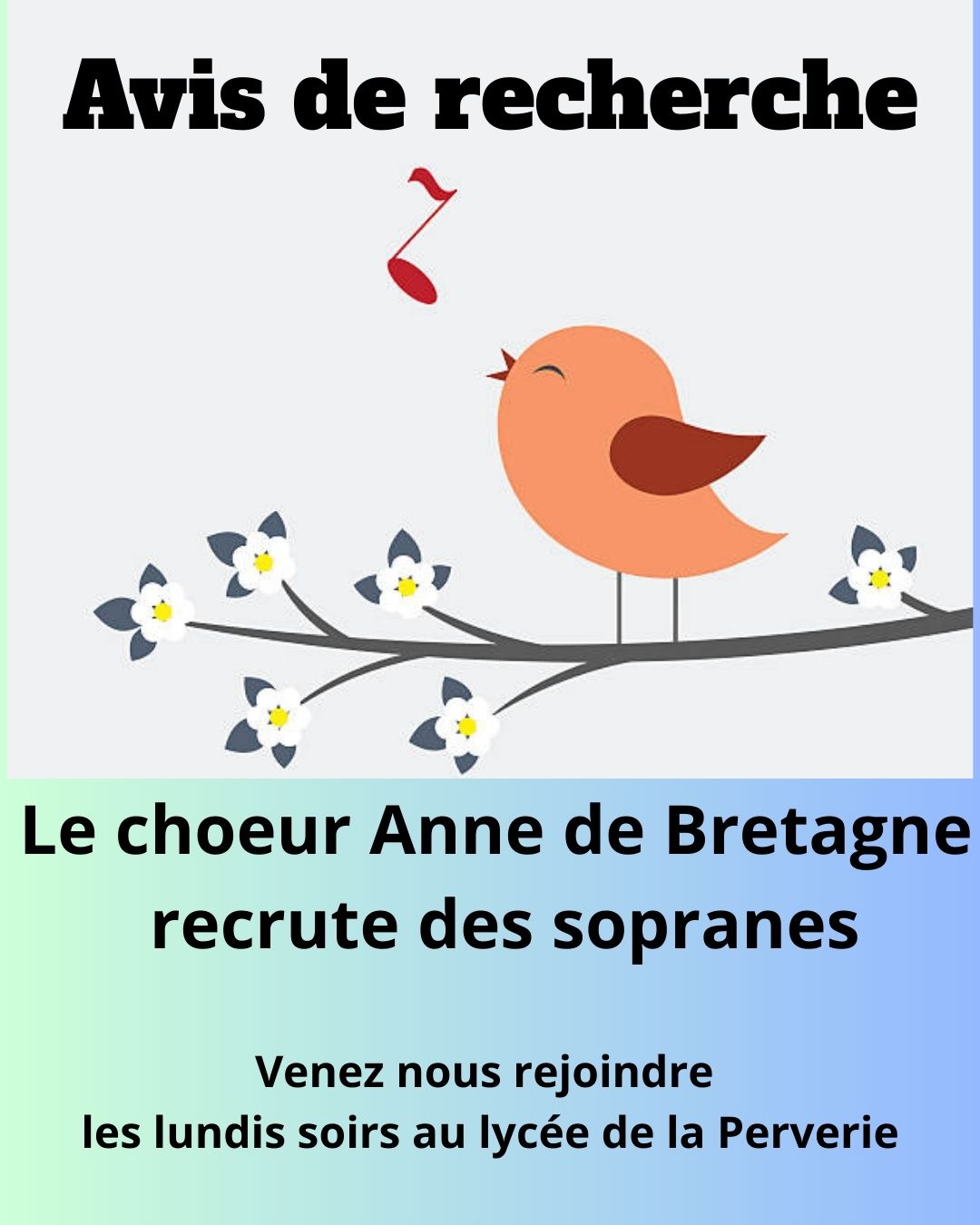 affiche sopranes oiseau